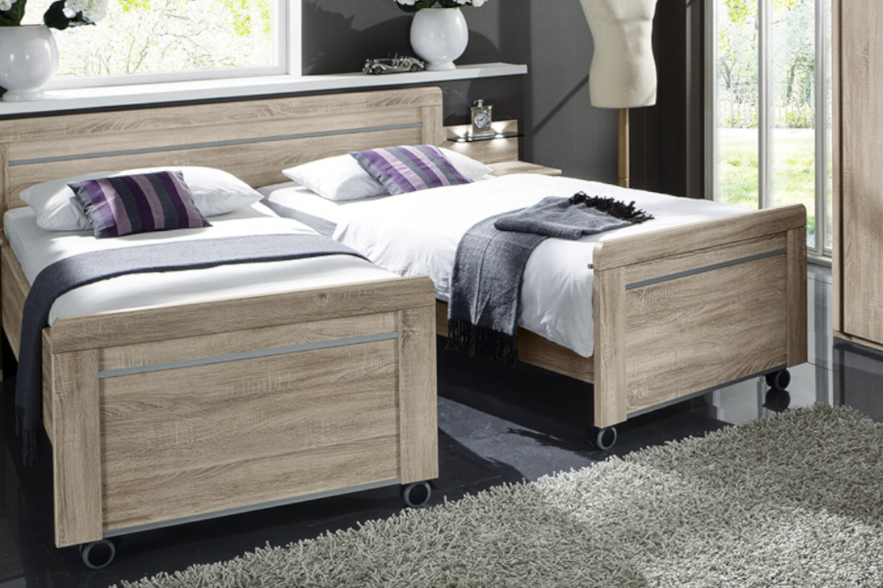 Deelbaar bed hout omranding Ledikant Davos Tussen de Wol Alpa Bedden 4